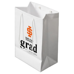 Sacola Para Presentes Média Logotipo Oficial da Universidade Estadual de Idaho