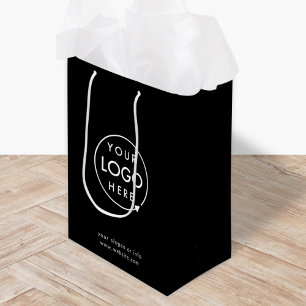 Sacola Para Presentes Média Logotipo profissional Empresa empresarial