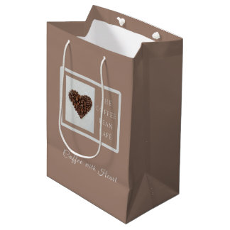 Sacola Para Presentes Média Loja de Café Artesanal Quente Negócios Marcas 