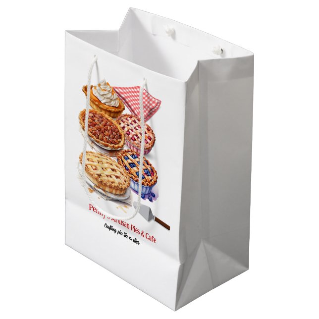 Sacola Para Presentes Média Loja de Tortas (Frente inclinada)