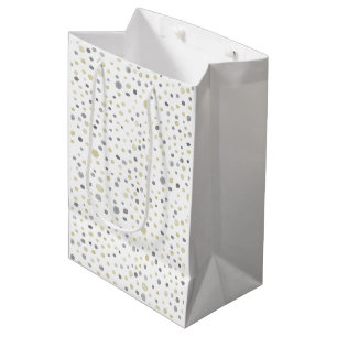 Sacola Para Presentes Média Lottie Confetti Watercolor Dots Gift Bag