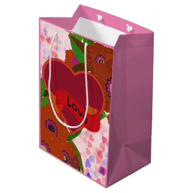 Sacola Para Presentes Média Love Bag (Verso inclinado)