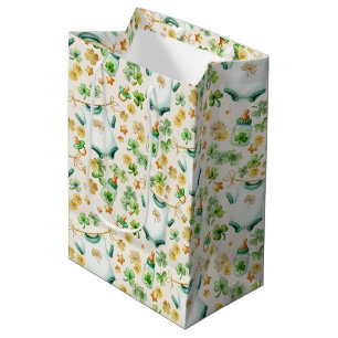 Sacola Para Presentes Média Lucky Charm Irish Chá de fraldas Gift Bag