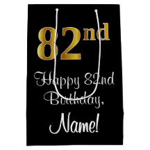 Luxuoso, Elegante, Faux Dourado Olha 82º aniversár