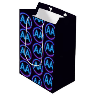 Sacola Para Presentes Média Luzes de Neon de Recuperação AA