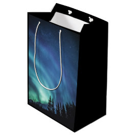 Sacola Para Presentes Média Luzes do norte