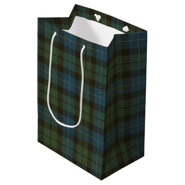 Sacola Para Presentes Média MacKirdy Tartan (Frente inclinada)