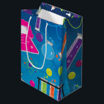 Sacola Para Presentes Média Mad Science Scientist Festa de aniversário Gift Ba<br><div class="desc">Festa de aniversário de Ciência Louca,  Bag. Itens correspondentes disponíveis.</div>