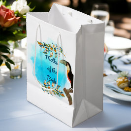 Sacola Para Presentes Média Mãe da Noiva Vintage Toucan Gift Bag