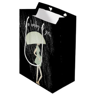 Sacola Para Presentes Média Mãe esperta com guarda-chuva