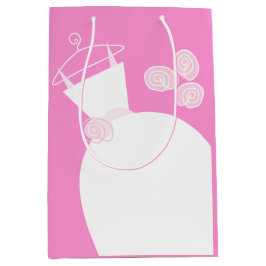 Sacola Para Presentes Média Mala de presente Rosa de Casamento