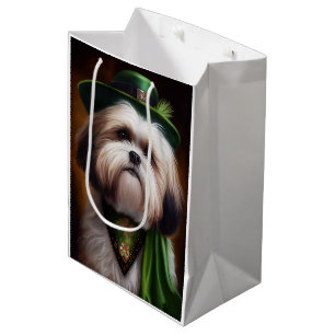 Sacola Para Presentes Média Malti Tzu Cachorro na Rua.