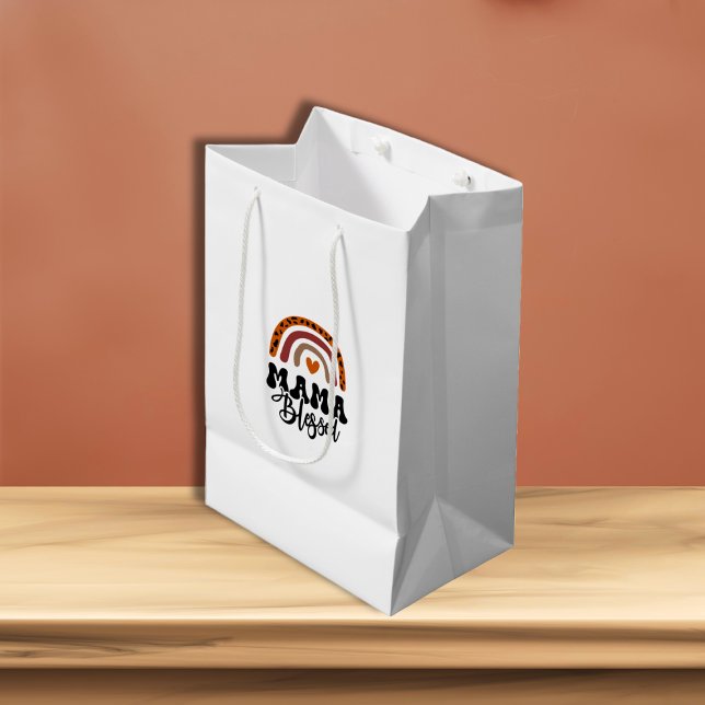 Sacola Para Presentes Média Mamãe abençoada (Mama Blessed Medium Gift Bag)