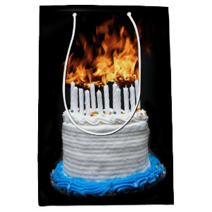 Sacola Para Presentes Média Maneira sobre o aniversário do monte