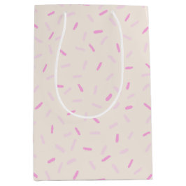 Sacola Para Presentes Média Manuscritos Rosa Colchidos