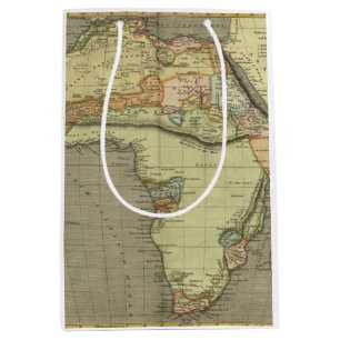 Sacola Para Presentes Média Mapa antigo antigo inspirado