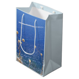 Sacola Para Presentes Média Mar Azul grego