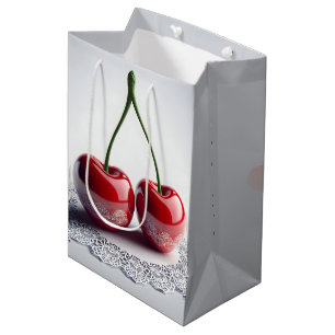 Sacola Para Presentes Média Maraschino Cherries No Local