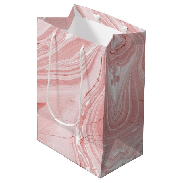 Sacola Para Presentes Média Marble (Frente inclinada)