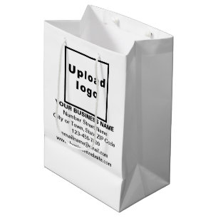 Sacola Para Presentes Média Marca comercial na bolsa de presentes de médio por