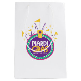 Sacola Para Presentes Média Mardi Gras Arch inspirou, Galveston, Texas