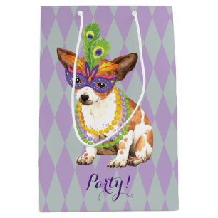 Sacola Para Presentes Média Mardi Gras Chihuahua