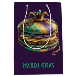 Sacola Para Presentes Média Mardi Gras Royal Macaron