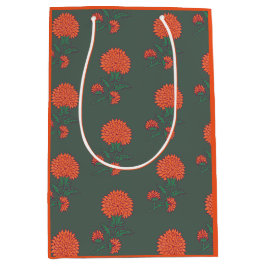 Sacola Para Presentes Média Marigold em Verde (Copo de Riso)