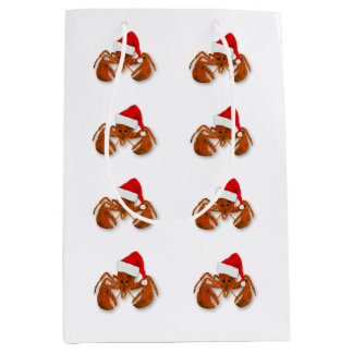 Sacola Para Presentes Média Maritime Santa Clause Lobster
