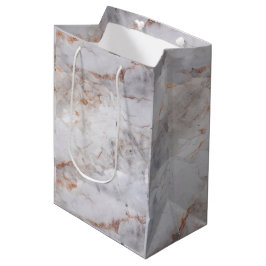 Sacola Para Presentes Média Mármol