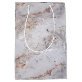 Sacola Para Presentes Média Mármol
