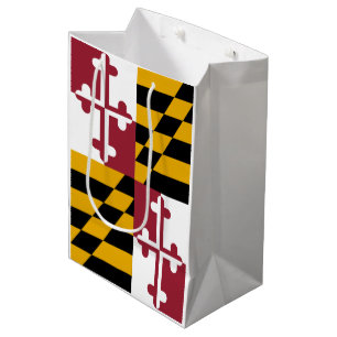 Sacola Para Presentes Média Maryland Flag