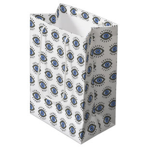 Sacola Para Presentes Média Mau, proteção ocular, pestanas azuis
