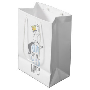 Sacola Para Presentes Média Max O Rei de Todas as Coisas Selvagens - Azul
