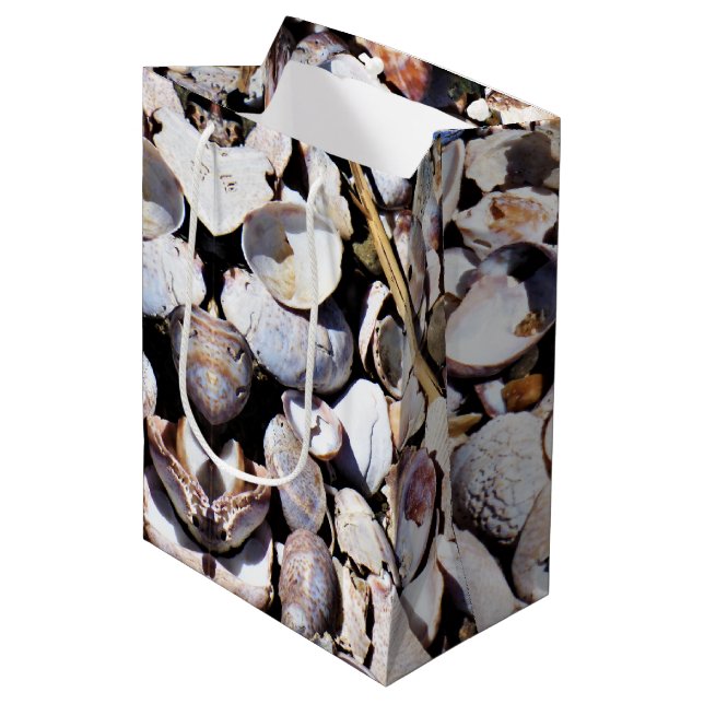 Sacola Para Presentes Média Med Gift Bag Sea Shells (Frente inclinada)