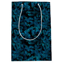 Meia-noite Blue Hawaiai Palms Alto Gift Bag