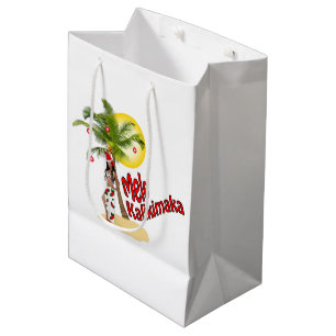 Sacola Para Presentes Média Meio do saco do presente do Natal de Hula Mele
