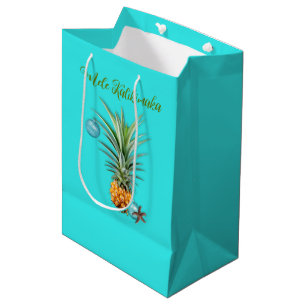 Sacola Para Presentes Média Mele Kalikimaka Natal