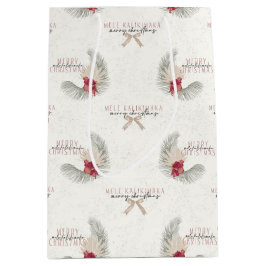 Sacola Para Presentes Média Mele Kalikimaka, Natal do Estilo Havaiano