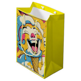 Sacola Para Presentes Média Melting Joy – Ice Cream Pop Art Explosion