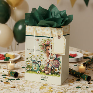 Sacola Para Presentes Média Menina daisy Personalizada Filha de Deus