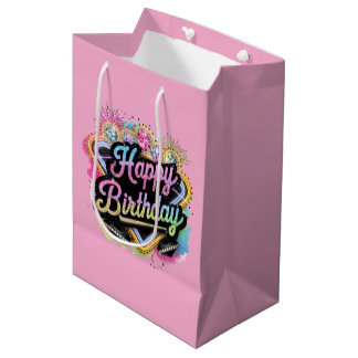 Sacola Para Presentes Média Meninas bonitas Feliz Aniversário