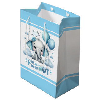 Sacola Para Presentes Média Menino Amendoim Pequeno