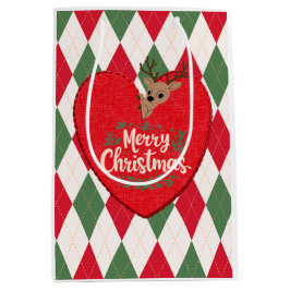 Sacola Para Presentes Média Merry Christmas Gift Bag