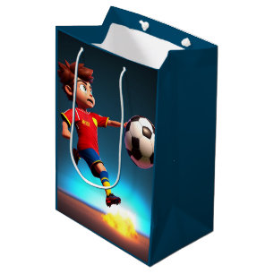 Sacola Para Presentes Média "Meta Bound: The Animated Boy's Perfect Kick"