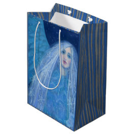 Sacola Para Presentes Média Metelitsa Garota de Neve Snegurochka Anjo de Natal