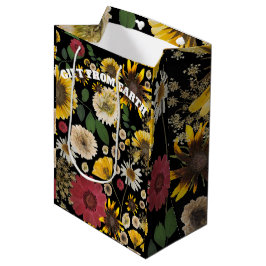 Sacola Para Presentes Média Mikitiez diada da terra natureza amor próprio flor