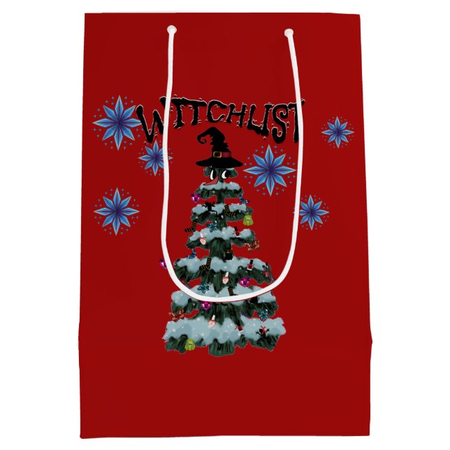 Sacola Para Presentes Média Mikitiez magic moodyholiday gothmas witch (Verso)