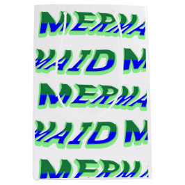 Sacola Para Presentes Média Mikitiez ocean mermaid venus sea blue