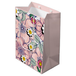 Sacola Para Presentes Média Mikitiez terra, terra, natureza, rosa